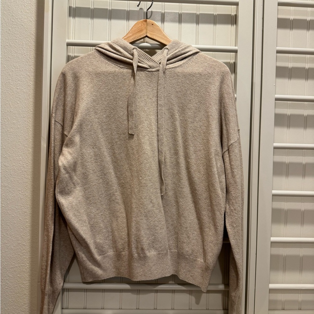 GAP Neutral Beige Knit Hoodie Sweater